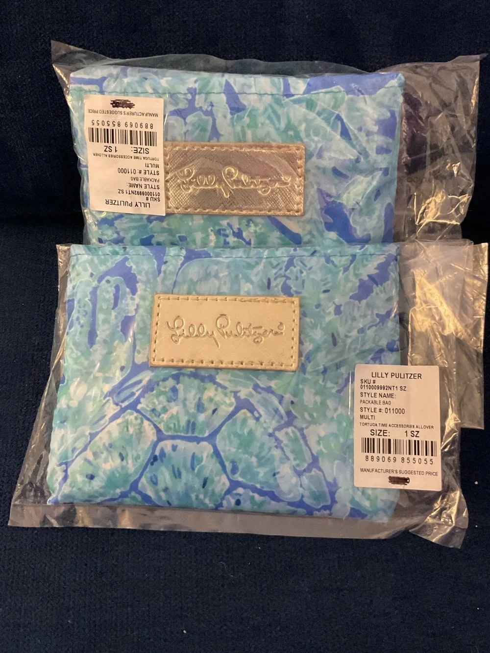 Lilly Pulitzer NWT bundle of 2 packable bags - Picture 1 of 3